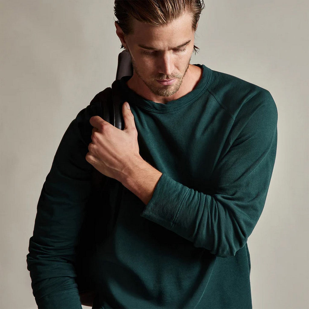 Vintage Cotton Raglan Pullover - Ember Pigment - Homme