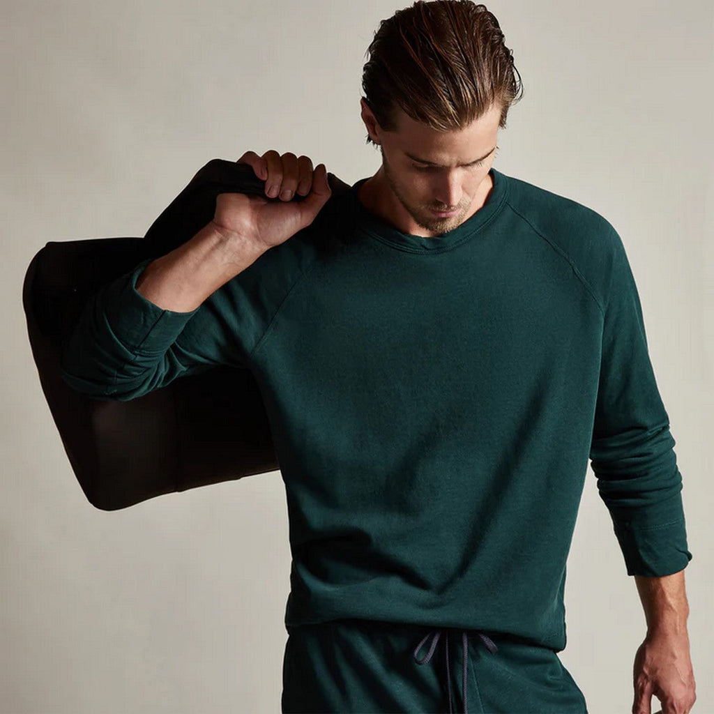 Vintage Cotton Raglan Pullover - Ember Pigment - Homme