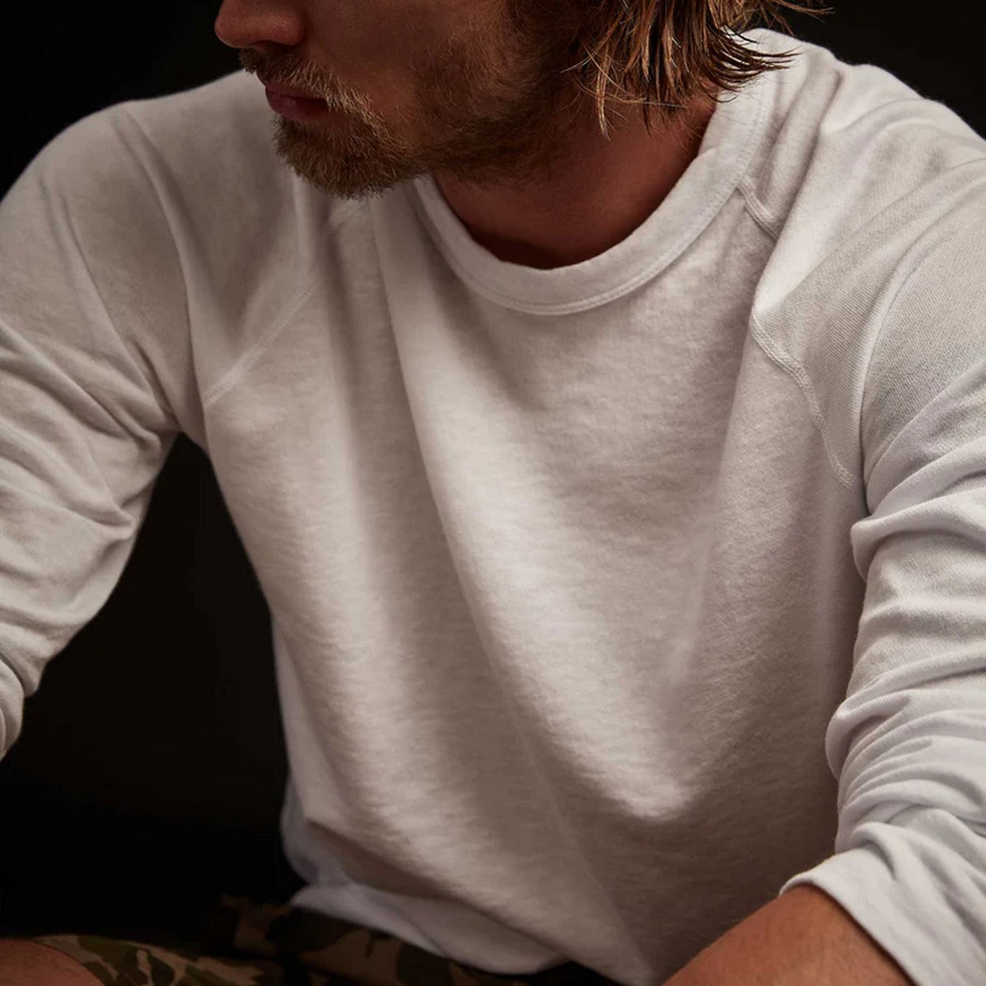 Vintage Cotton Raglan Pullover - Ember Pigment - Homme