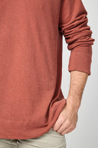 Vintage Cotton Raglan Pullover - Ember Pigment - Homme