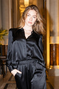 Chemise Magalie - Soie Noir