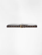 Maje - Ceinture Clover - Marron