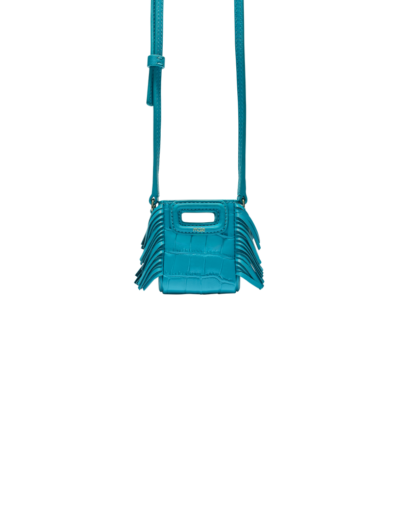 Maje - Petite Maroquinerie Mcasecroco - Bleu Piscine