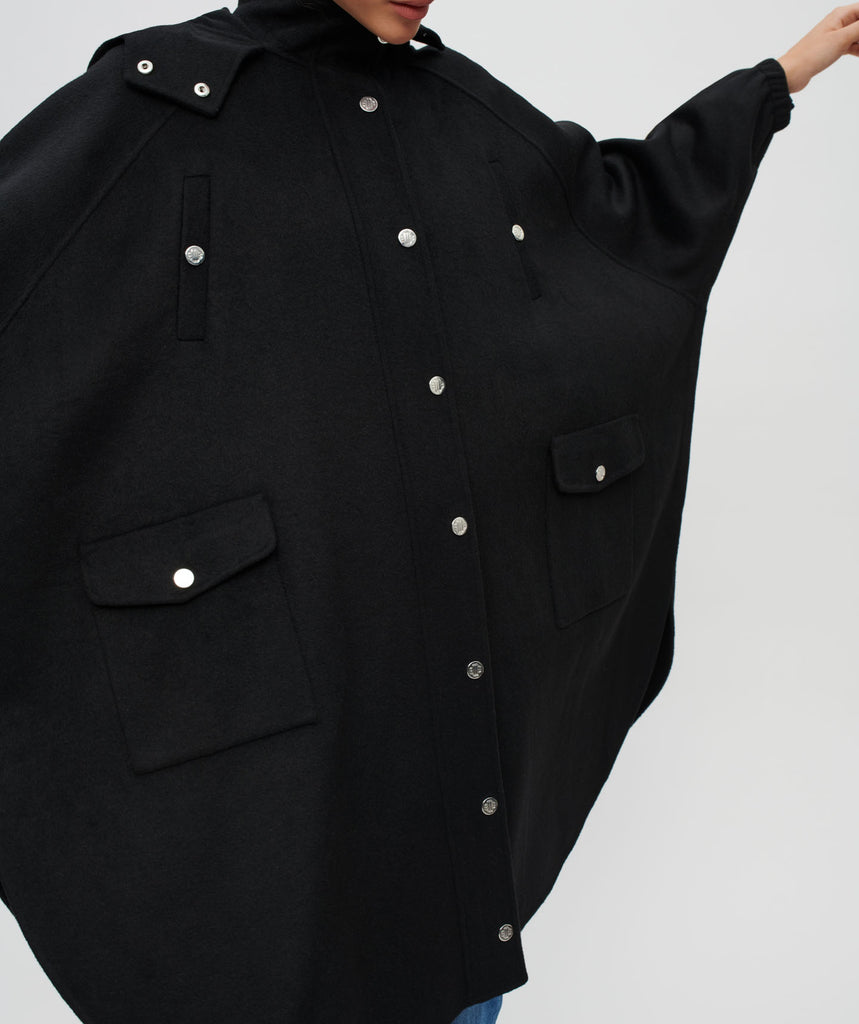 Maje - Outerwear Gape - Noir