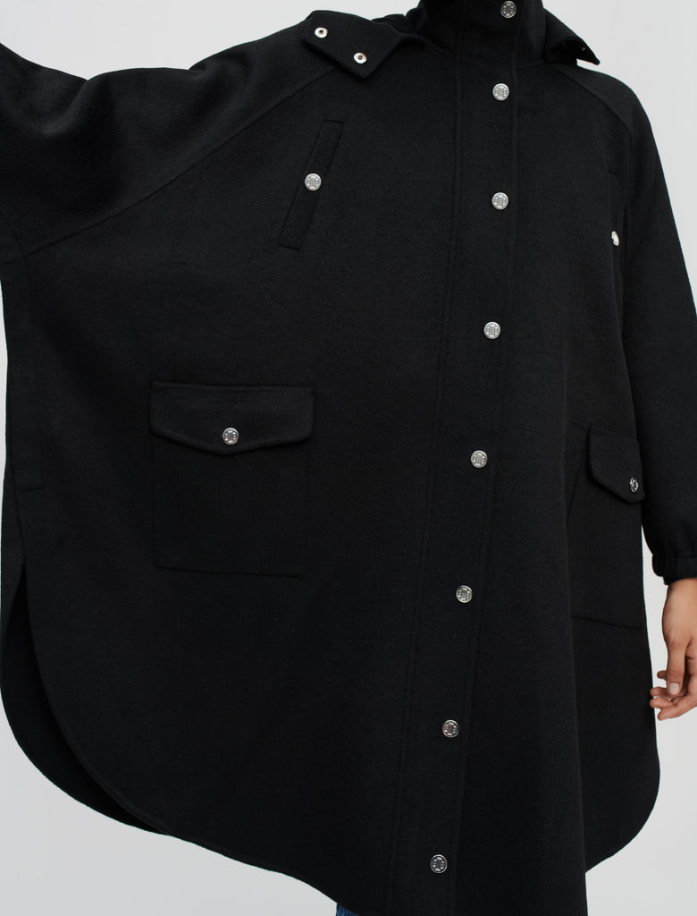Maje - Outerwear Gape - Noir