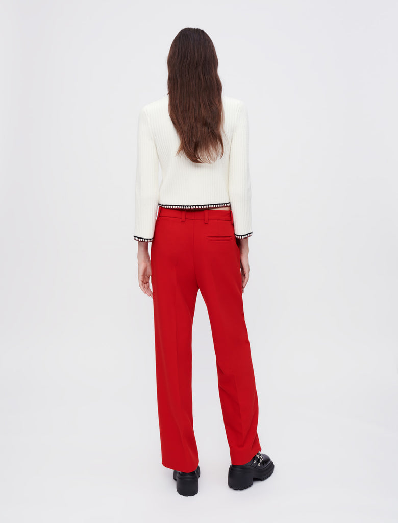 Maje - Pantalon Padlena - Rouge