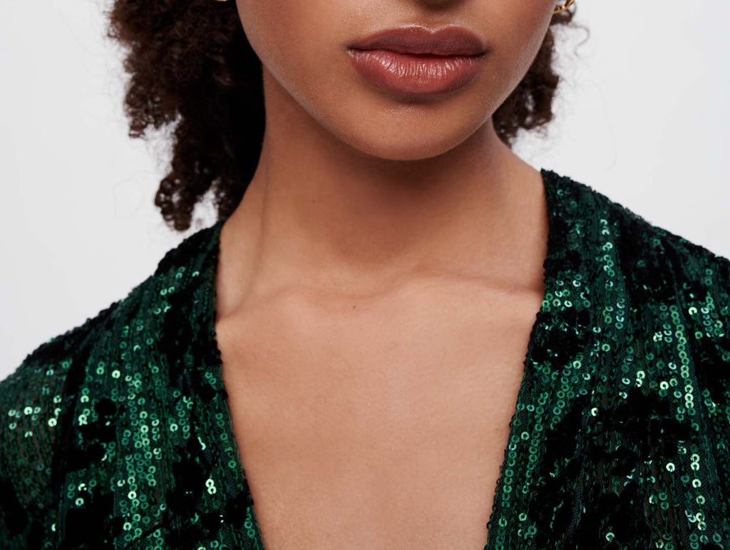 Maje - Robe Riletie - Vert