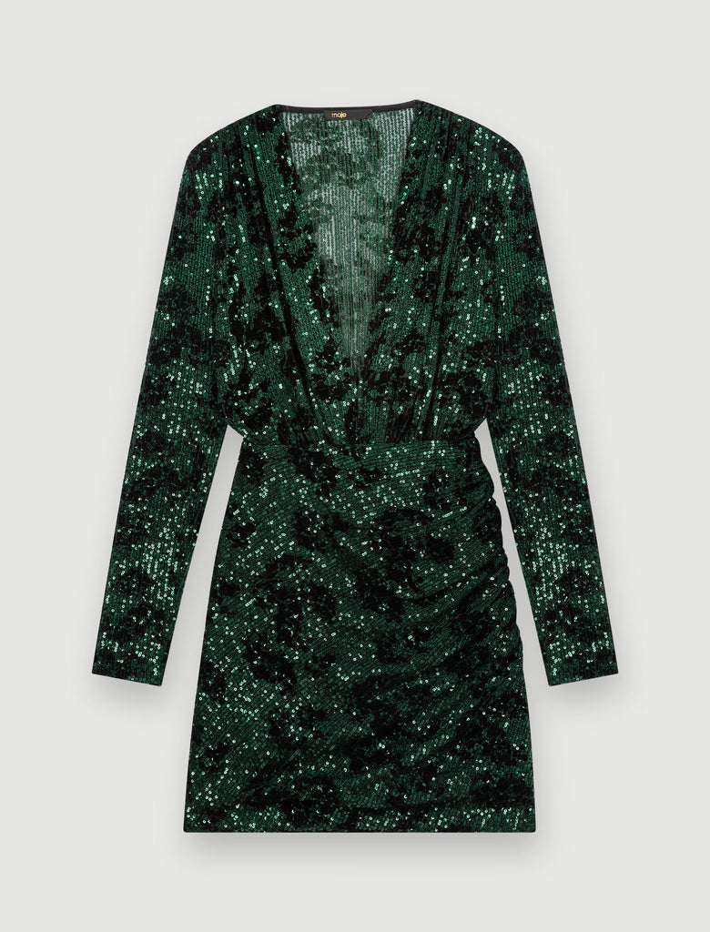 Maje - Robe Riletie - Vert