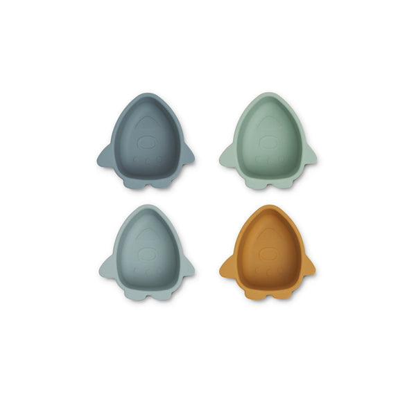 Bol Snack Incassable - Pack De 4 Malene - Space Blue Multi Mix