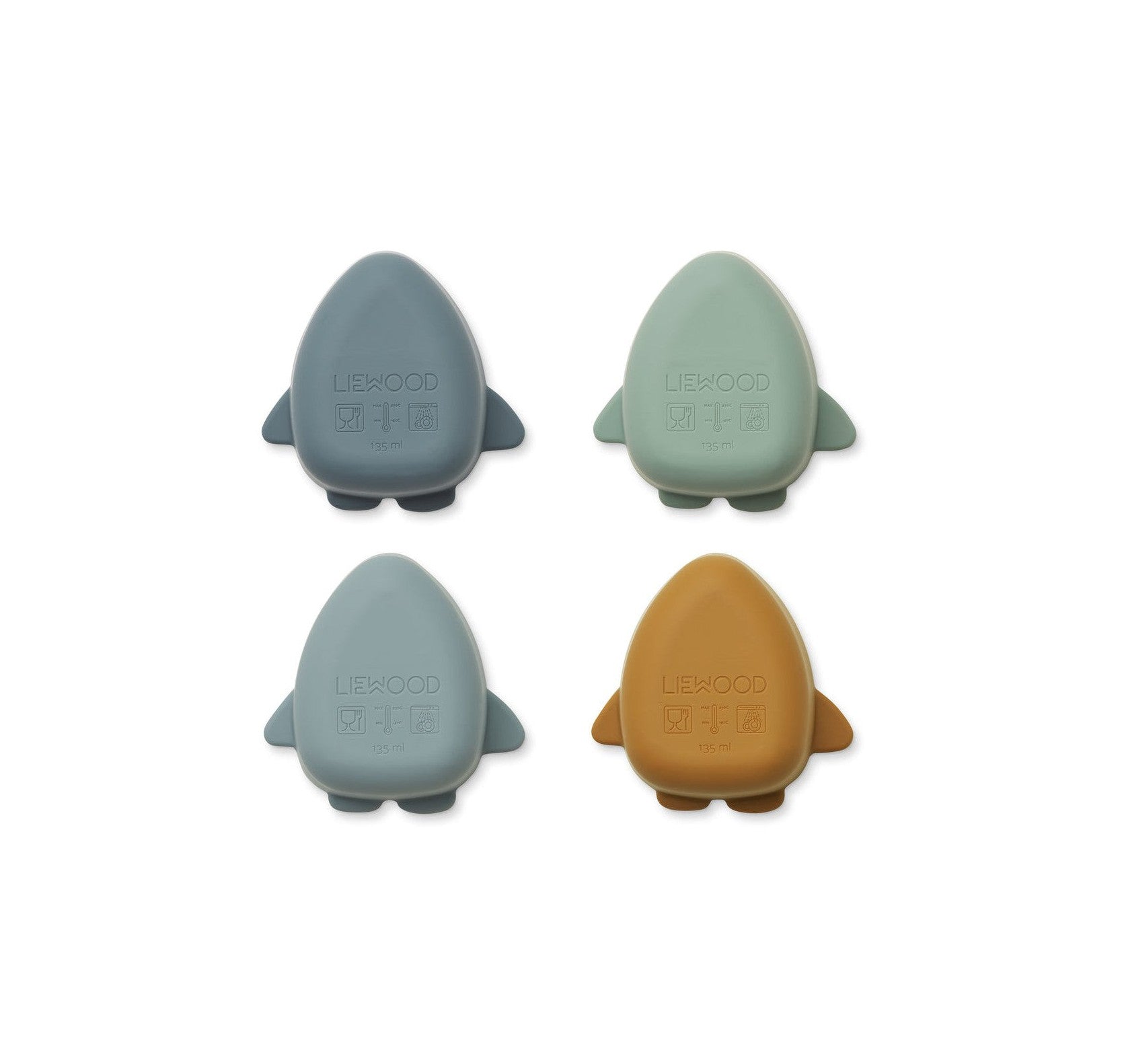 Bol Snack Incassable - Pack De 4 Malene - Space Blue Multi Mix