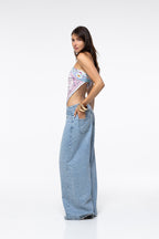 Jeans Sidney - Strass Bleu