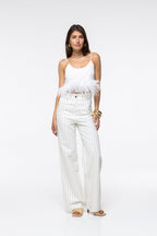 Jeans Scarlett - Strass Blanc