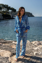Kimono Dalia - Bleu Aztec