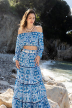 Top Joana - Bleu Aztec