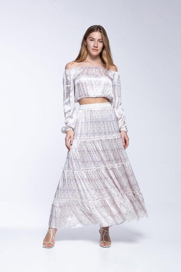 Top Joana - White Peacock
