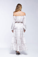 Jupon Marine - White Peacock