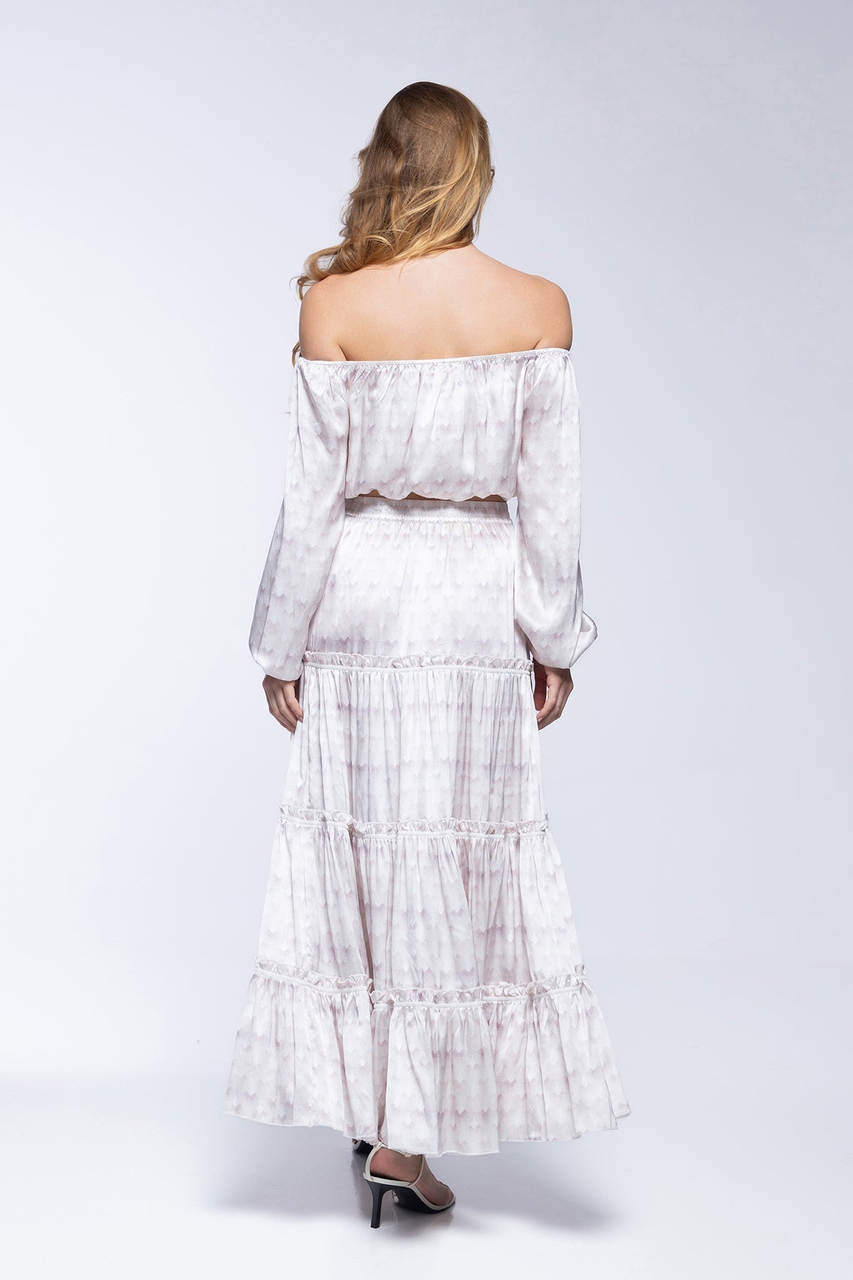 Jupon Marine - White Peacock