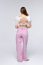 Jeans Scarlett - Strass Rose