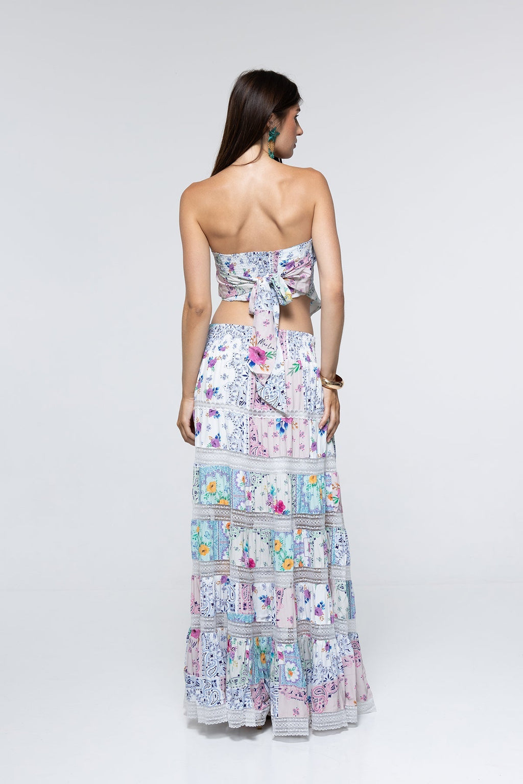 Jupe Thea - Paisley Floral Patch