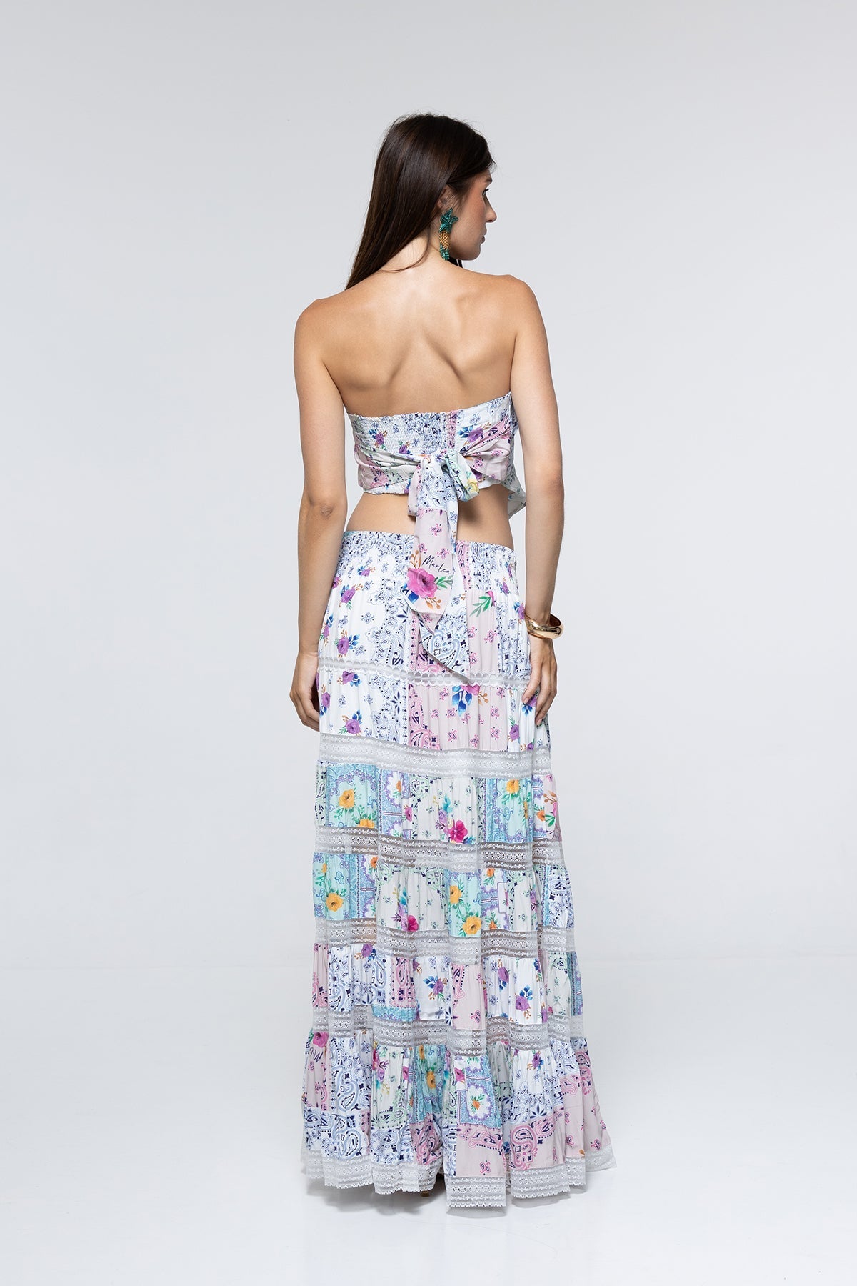 Jupe Thea - Paisley Floral Patch