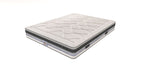 Cheverny - Ensemble Matelas + Sommier - Blanc/Gris