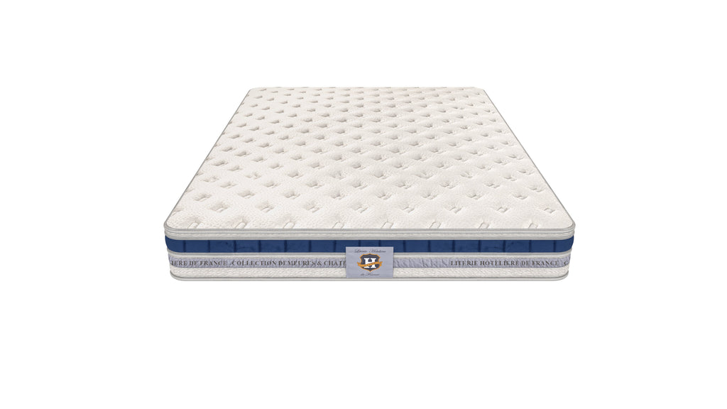 Villandry - Ensemble Matelas + Sommier - Blanc/Gris