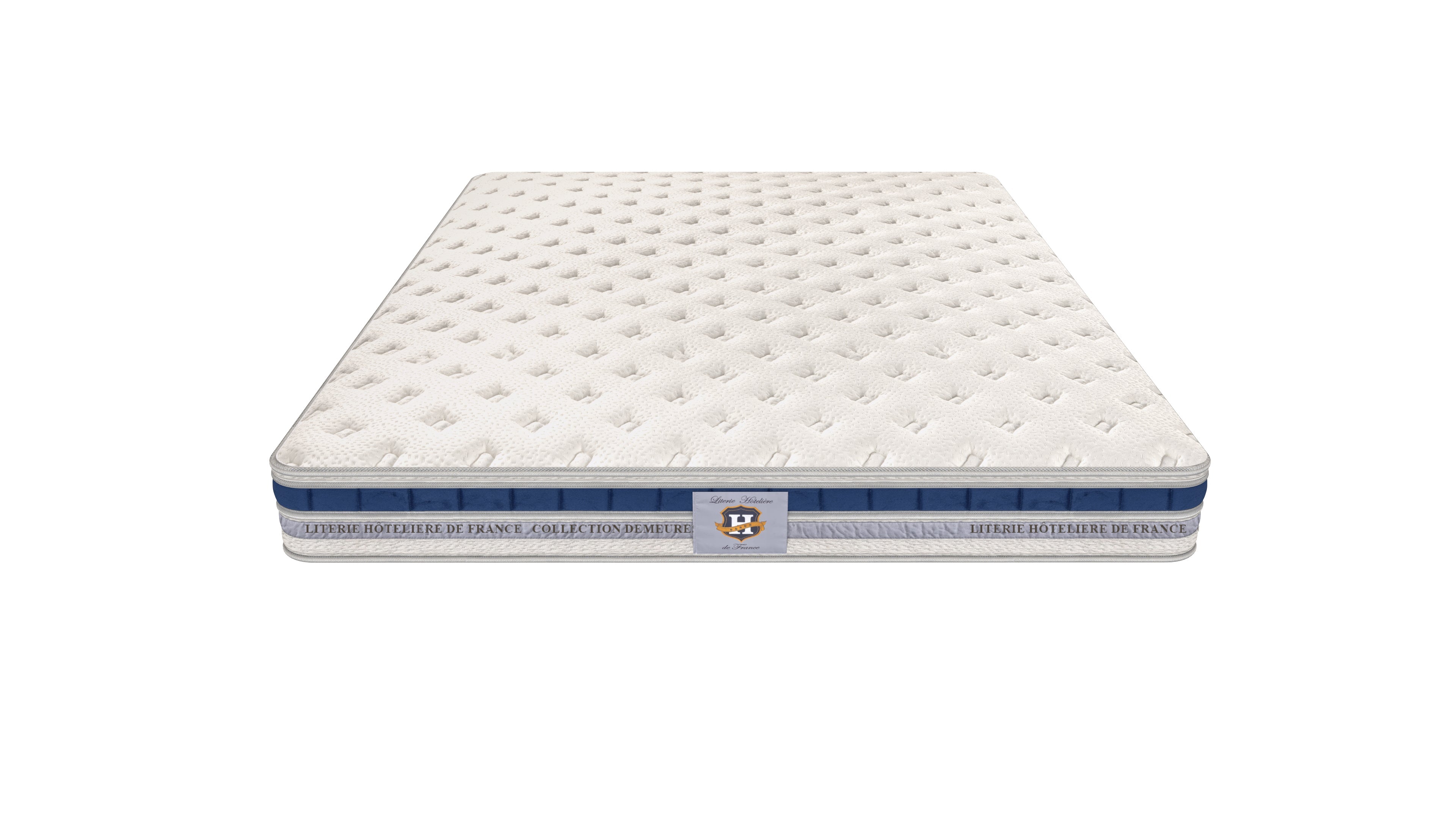 Villandry - Ensemble Matelas + Sommier - Blanc/Gris