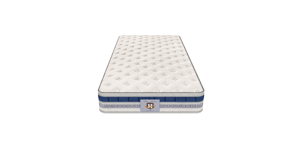 Villandry - Ensemble Matelas + Sommier - Blanc/Gris