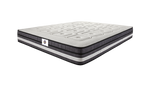 Chinon - Ensemble Matelas + Sommier - Blanc/Gris