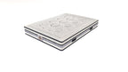 Chambourcy - Ensemble Matelas + Sommier - Blanc/Noir
