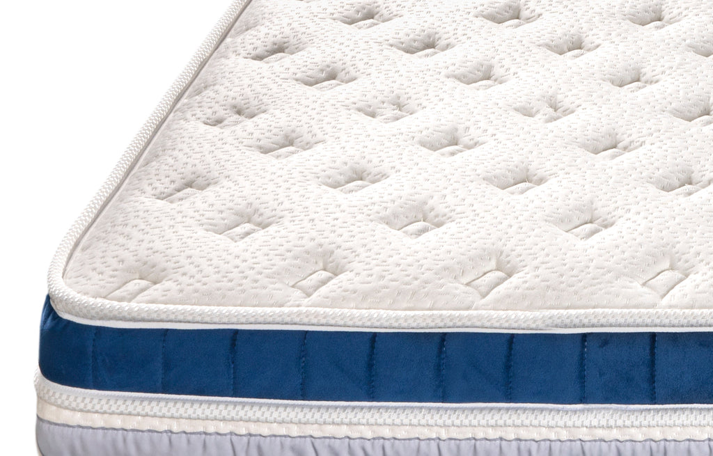 Villandry - Ensemble Matelas + Sommier - Blanc/Gris