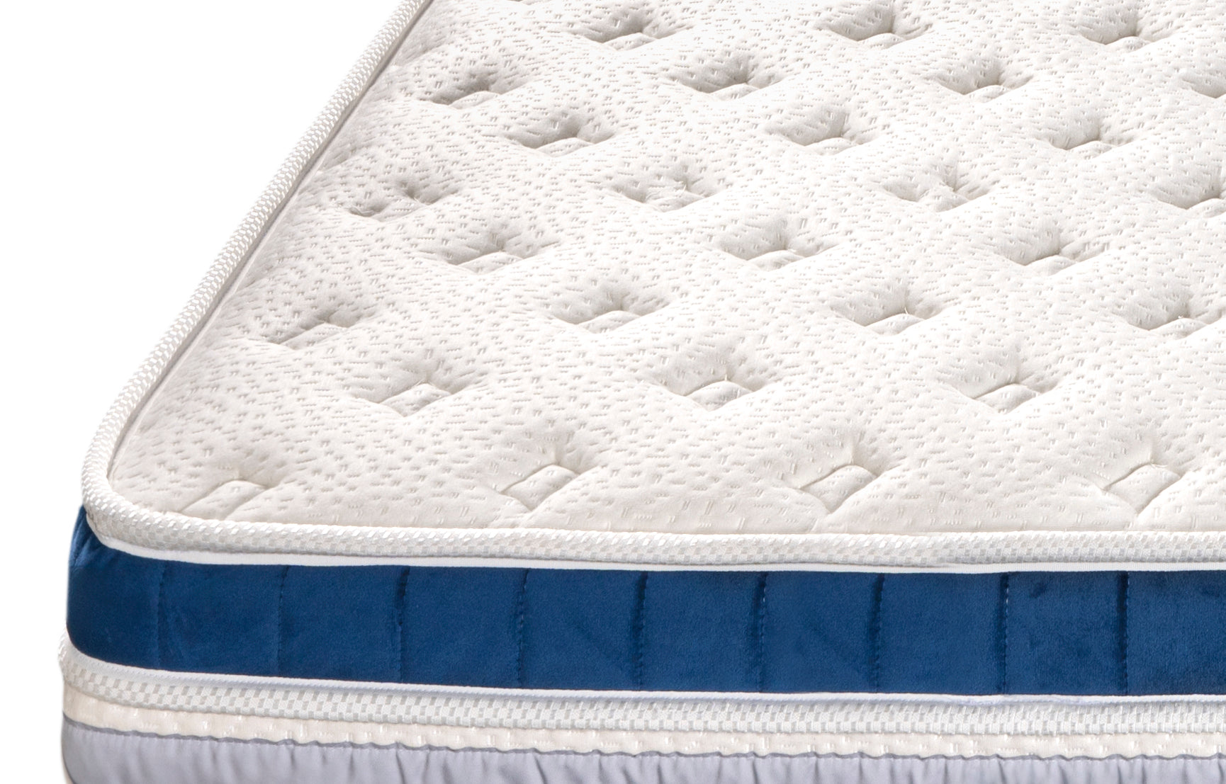 Villandry - Ensemble Matelas + Sommier - Blanc/Gris