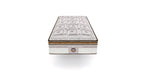 Renaissance - Ensemble Matelas + Sommier - Blanc/Marron