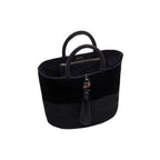 Melita Black Large Tote Bag