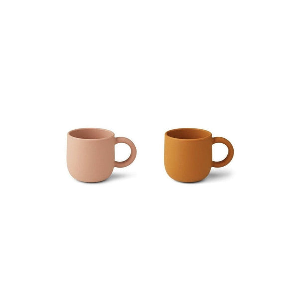 Gobelet Durable Pour Enfants - Pack De 2 Merce - Mustard / Dark Rose Mix