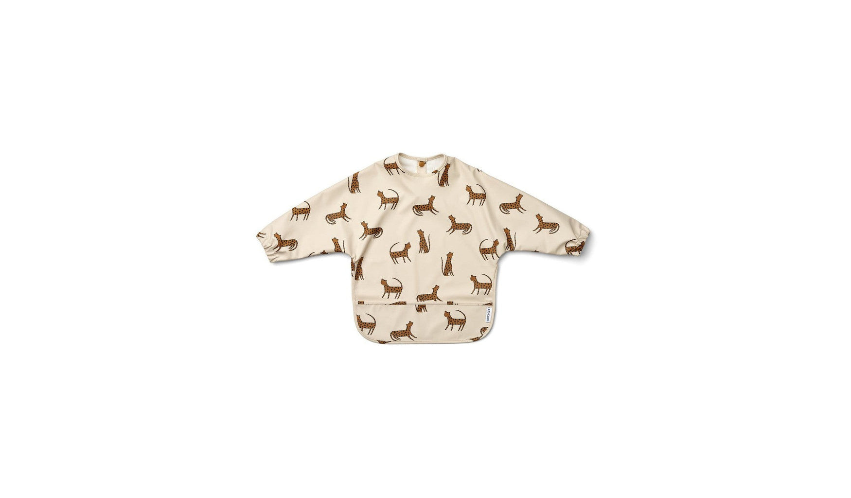 Liewood - Bavoir Manches Longues Enfant Merle - Leopard / Sandy