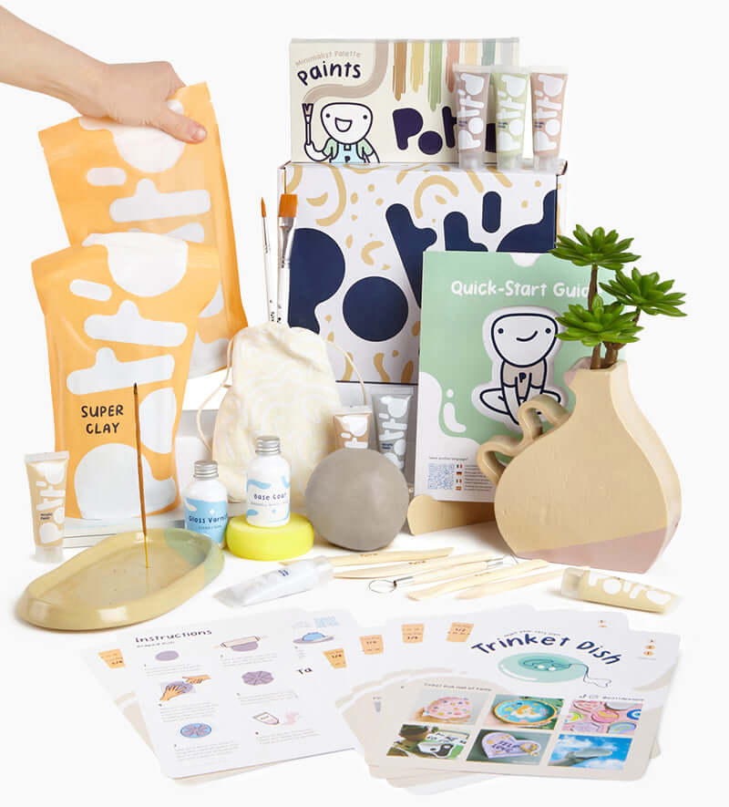 Kit De Poterie Maison - Peintures Au Choix