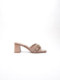 Mules À Talons Lise - Beige