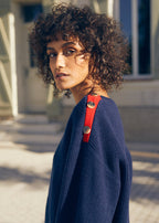 Marie Sixtine - Pull Mixte Laine Mérinos Mae - Navy
