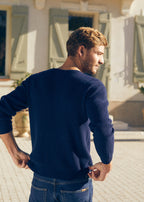 Marie Sixtine - Pull Mixte Laine Mérinos Mae - Navy