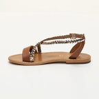Sandales Nadeen - Camel / Gold