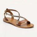 Sandales Nadeen - Camel / Gold