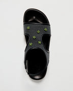 Mules Addaia Negro Malla-Verde
