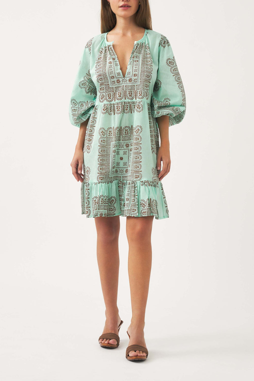 Robe Courte Nali - Aqua