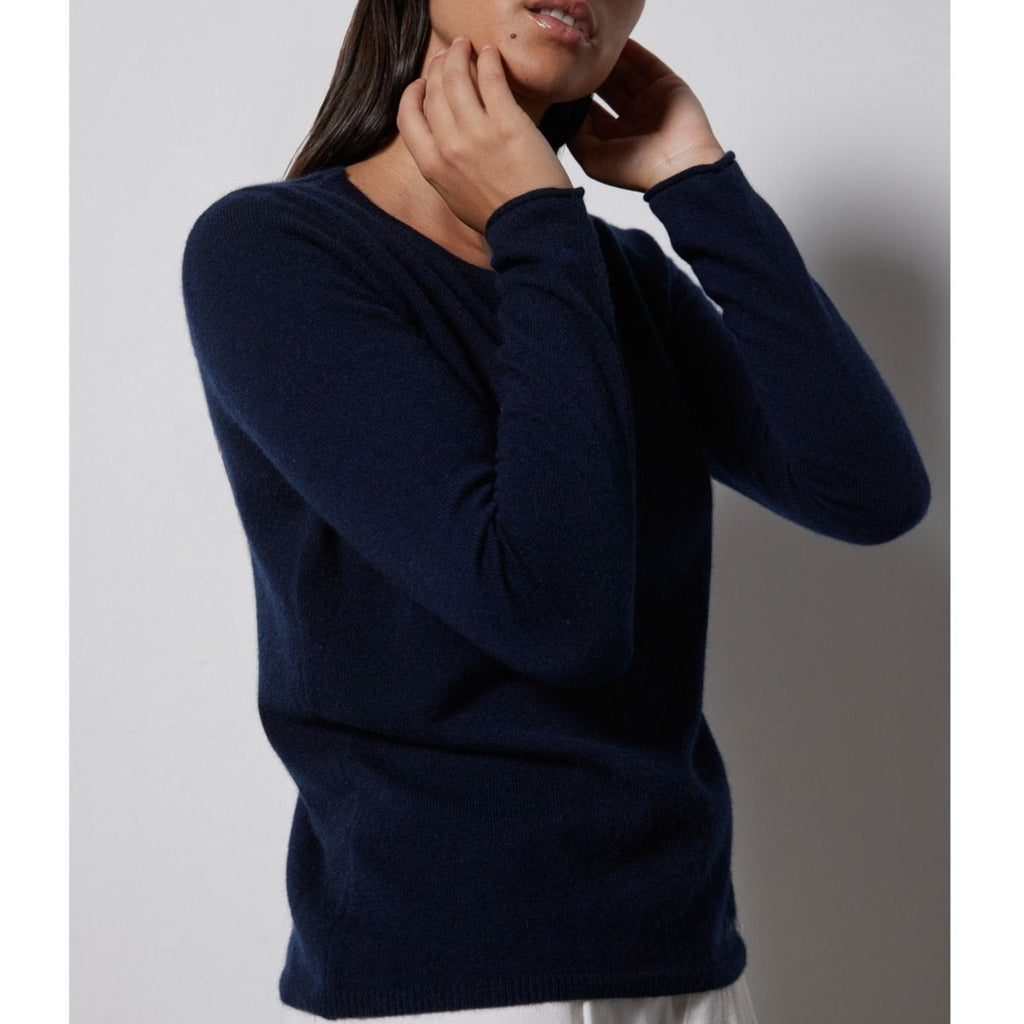 Notshy - Pull Col Rond Nami - Bleu Nuit