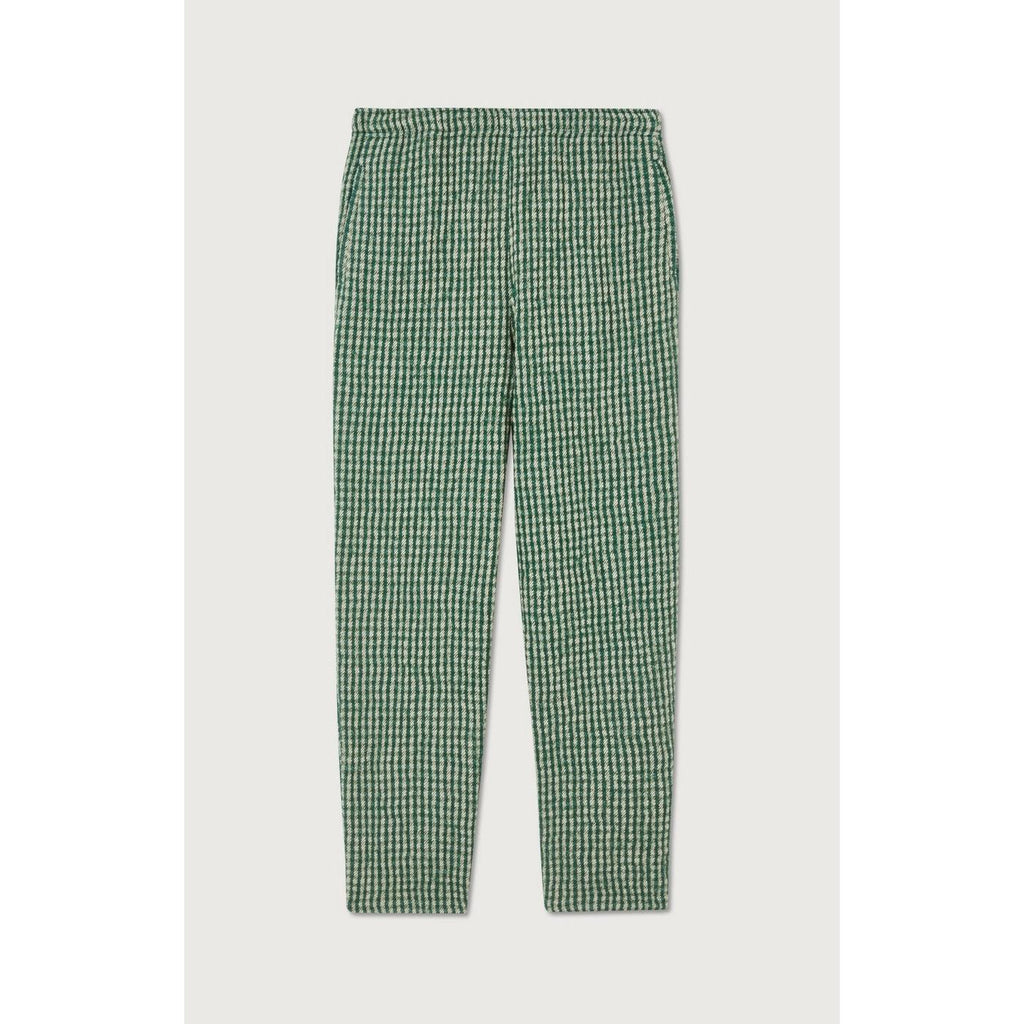 Pantalon Droit - Carreaux Pelouse - Femme