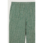 Pantalon Droit - Carreaux Pelouse - Femme