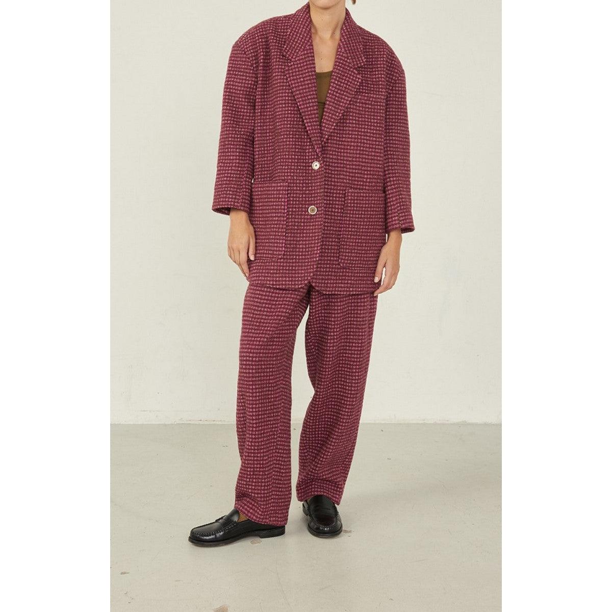 Pantalon Droit - Carreaux Tendresse - Femme