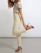 Reiko - Jean Tapered Naomi Color - Milkshake - Femme
