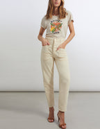 Reiko - Jean Tapered Naomi Color - Milkshake - Femme